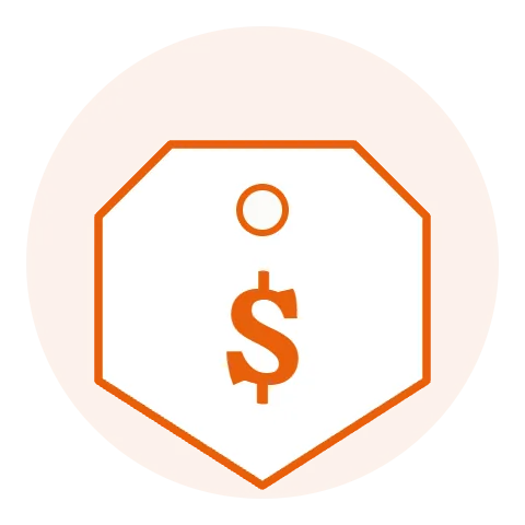 Flat monthly rate icon